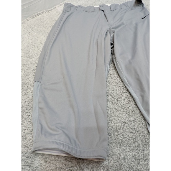 Nike Vapor Select High "Knicker" Baseball Pants Grey/Black Piping Mens Size 3XL. - Picture 3 of 15